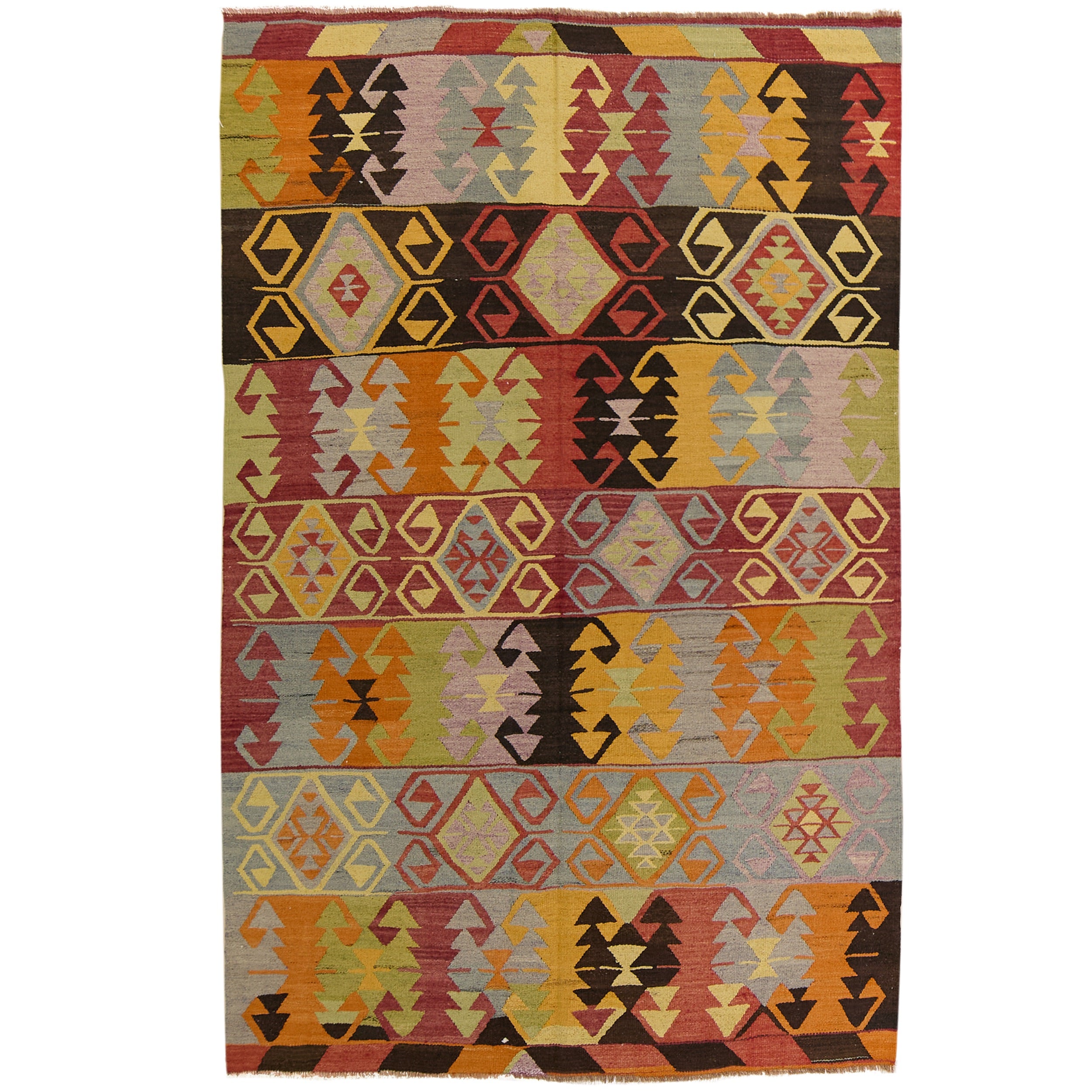 Afton: Vintage Turkish Rug - Geometric elegance for your home. | Kuden Rugs