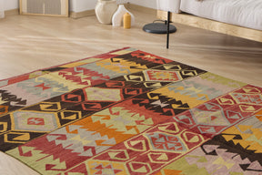 Afton: A unique Turkish carpet with vibrant multi-color tones. | Kuden Rugs