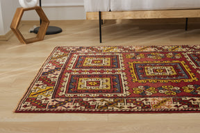 Aieshah | Modern Vintage Fusion | Artisanal Geometric Carpet | Kuden Rugs