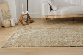 Aiyana | Modern Vintage Fusion | Artisanal Geometric Carpet | Kuden Rugs