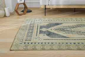 Alayna | Modern Vintage Fusion | Artisanal Geometric Carpet | Kuden Rugs