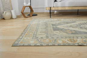Alfie | Modern Vintage Fusion | Artisanal Geometric Carpet | Kuden Rugs