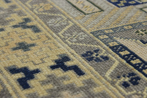 Alicia | Modern Vintage Fusion | Artisanal Geometric Carpet | Kuden Rugs