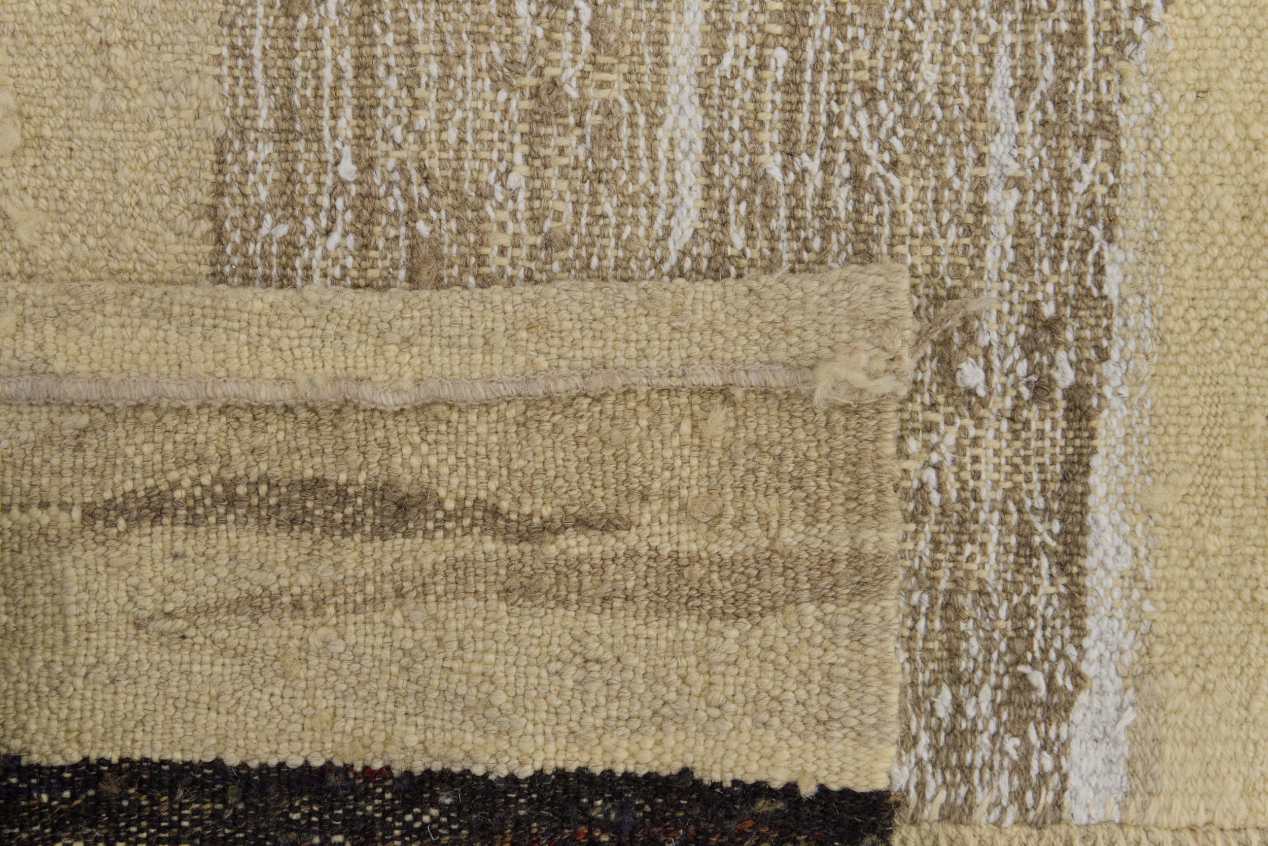 Embrace the Enchanting Allure of Alida, a Vintage Turkish Hemp Kilim | Kuden Rugs