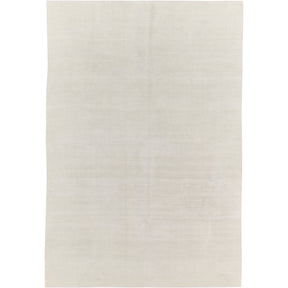 Allegra: A Pristine White Vintage Turkish Hemp Kilim Rug | Kuden Rugs