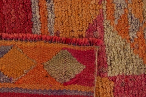 Allida | One-of-a-Kind Red Sophistication | Sophisticated Wool Runner | Kuden Rugs