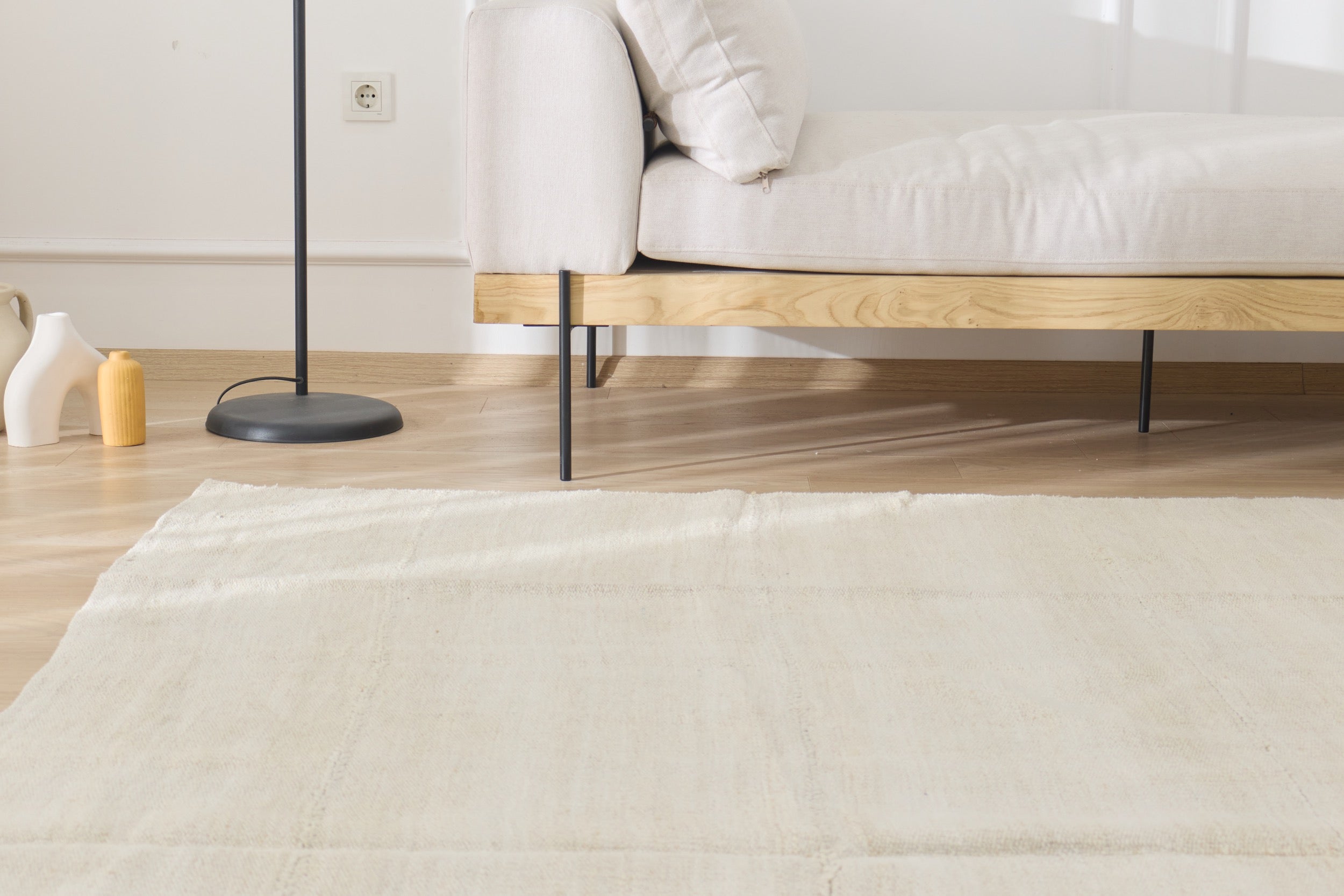 Step into a World of Purity with Alouette, a Low-Pile Turkish Rug | Kuden Rugs