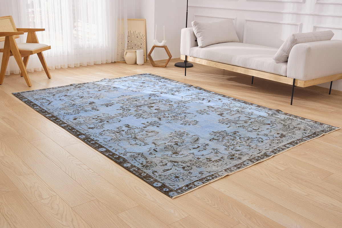 Blue Overdyed Marvel - Alyce's Carpet Excellence | Kuden Rugs