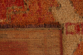 Amirah | One-of-a-Kind Orange Sophistication | Sophisticated Wool Runner | Kuden Rugs