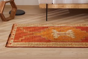 Amirah | Modern Vintage Fusion | Artisanal Geometric Carpet | Kuden Rugs
