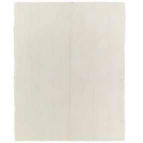 Amity: A Pristine White Vintage Turkish Hemp Kilim Rug | Kuden Rugs