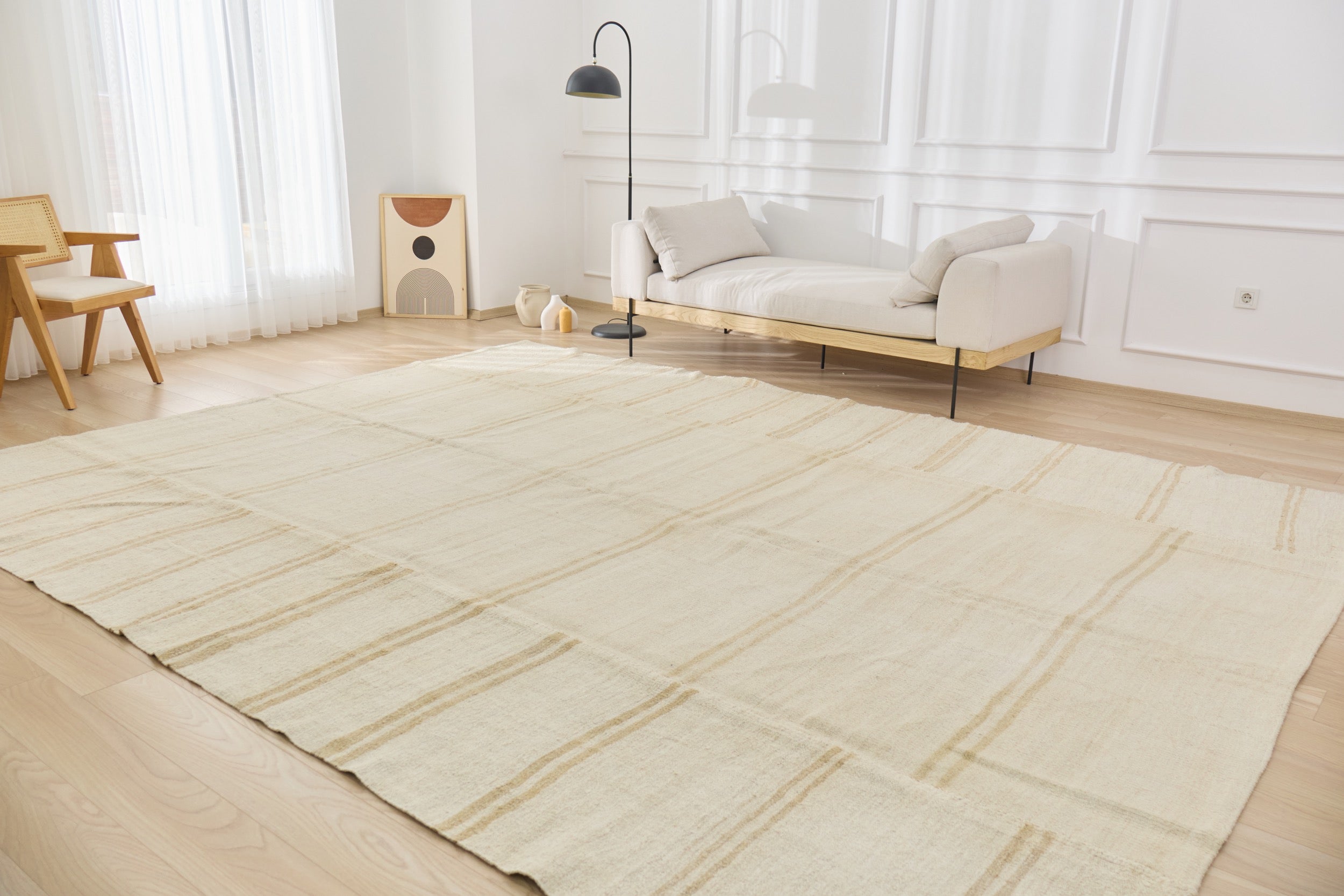 Uncover the Serene Beauty of Anara, a Spacious 1970s Turkish Carpet | Kuden Rugs