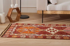 Angie | Modern Vintage Fusion | Artisanal Geometric Carpet | Kuden Rugs
