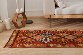 Annabella | Modern Vintage Fusion | Artisanal Geometric Carpet | Kuden Rugs