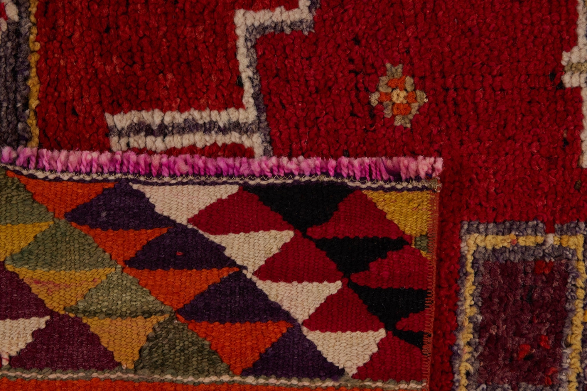 Annalise | One-of-a-Kind Red Sophistication | Sophisticated Wool Runner | Kuden Rugs