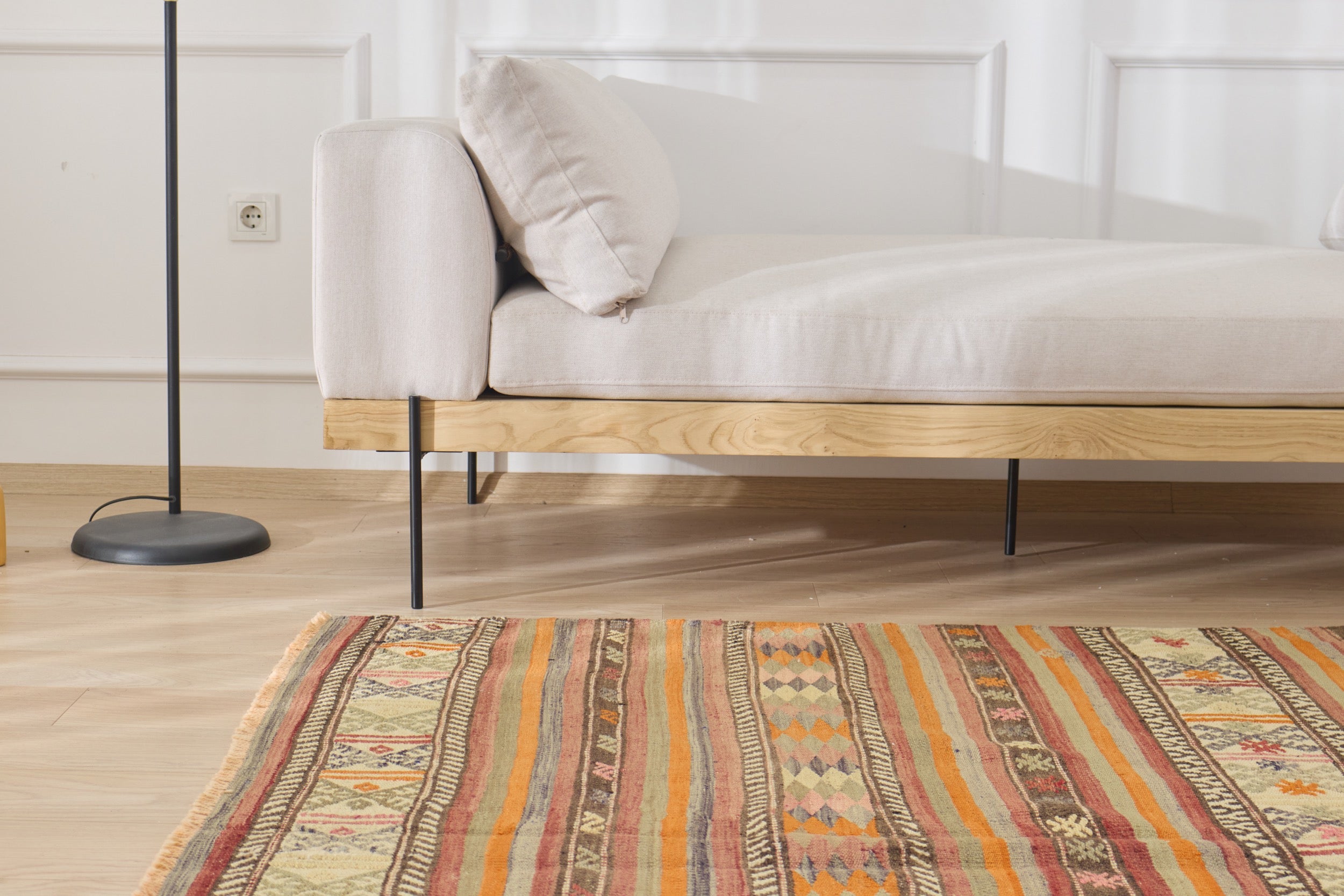 Step into a World of Artistry with Arabella, a Low-Pile Turkish Rug | Kuden Rugs