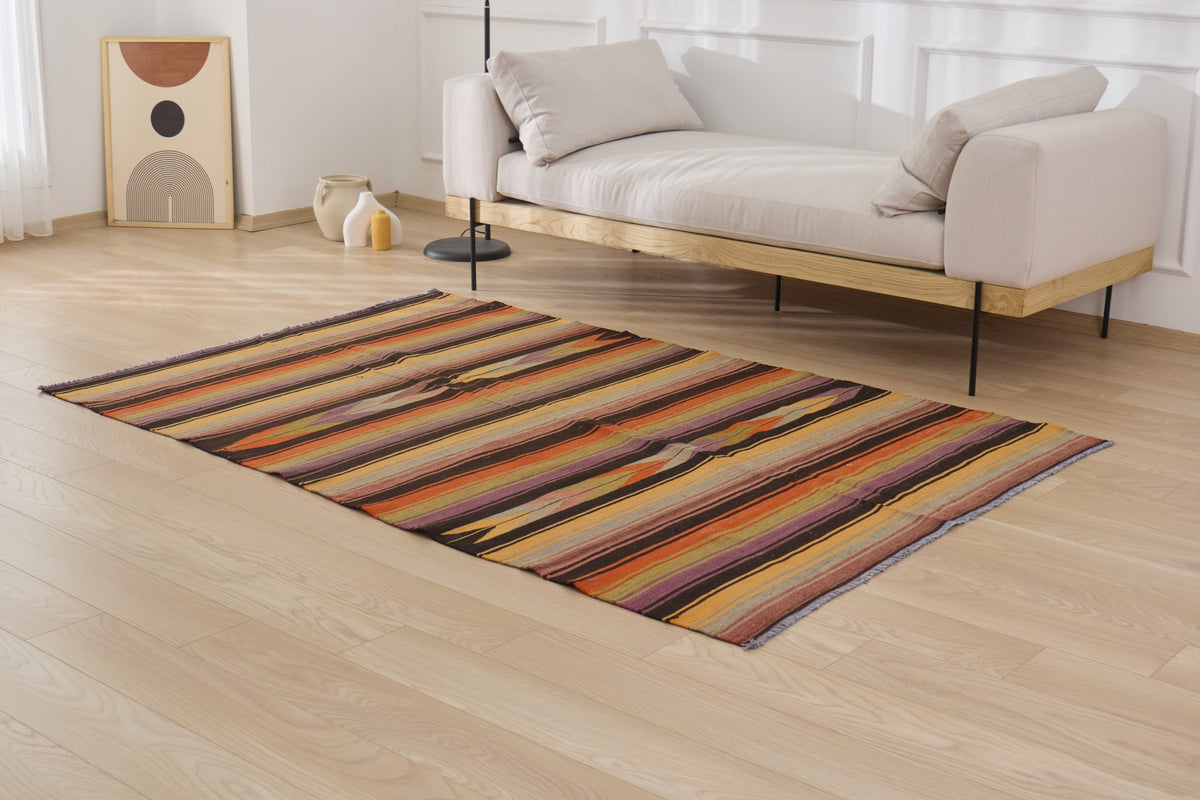 Aryanna: A unique Turkish carpet with vibrant multi-color tones. | Kuden Rugs