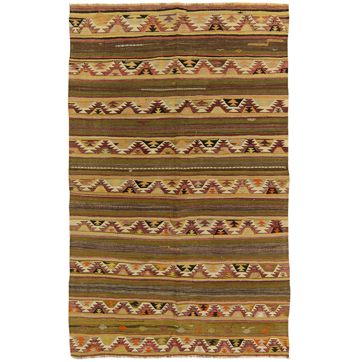 Audrina: Vintage Turkish Rug - Geometric elegance for your home. | Kuden Rugs