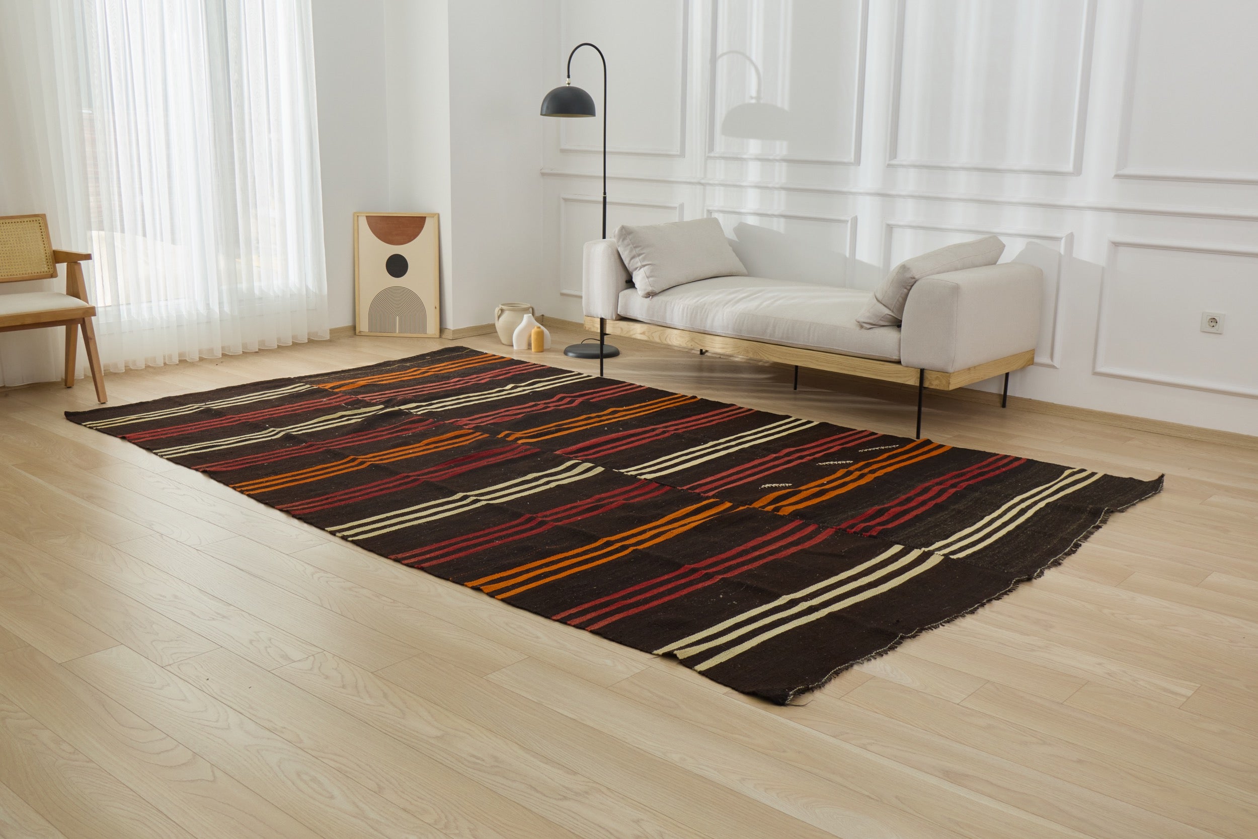 Ayana: A unique Turkish carpet with rich brown tones. | Kuden Rugs