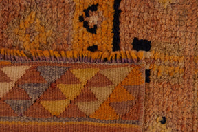 Baara | One-of-a-Kind Orange Sophistication | Sophisticated Wool Runner | Kuden Rugs