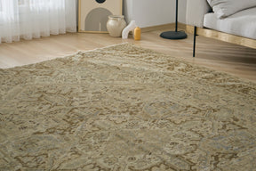 Ballinda - Beige Medallion Elegance | Kuden Rugs