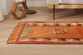 Barbro | Modern Vintage Fusion | Artisanal Geometric Carpet | Kuden Rugs