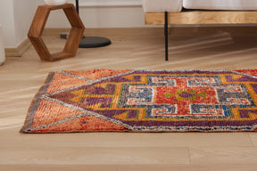 Bertina | Modern Vintage Fusion | Artisanal Geometric Carpet | Kuden Rugs