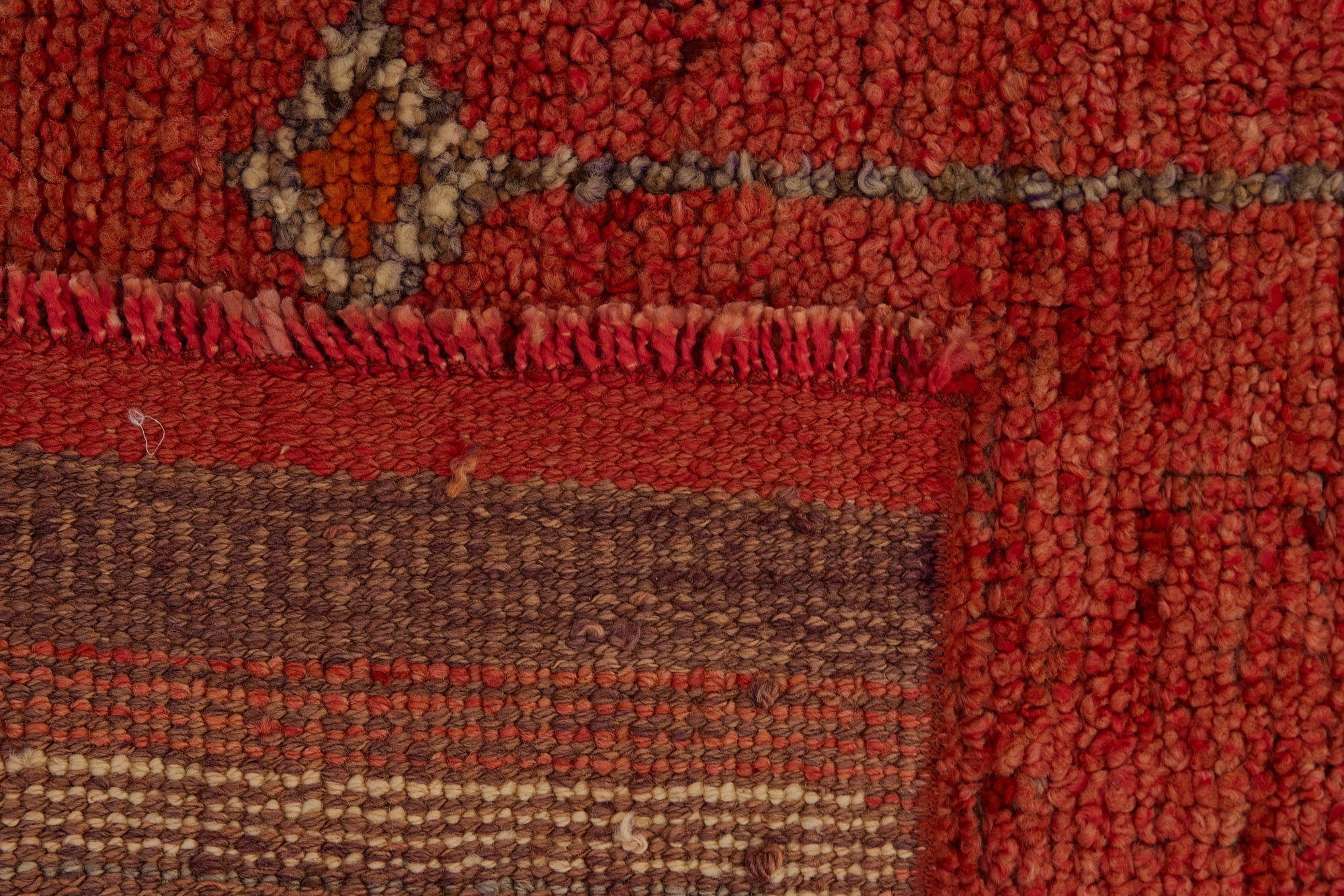 Bileigh | One-of-a-Kind Red Sophistication | Sophisticated Wool Runner | Kuden Rugs