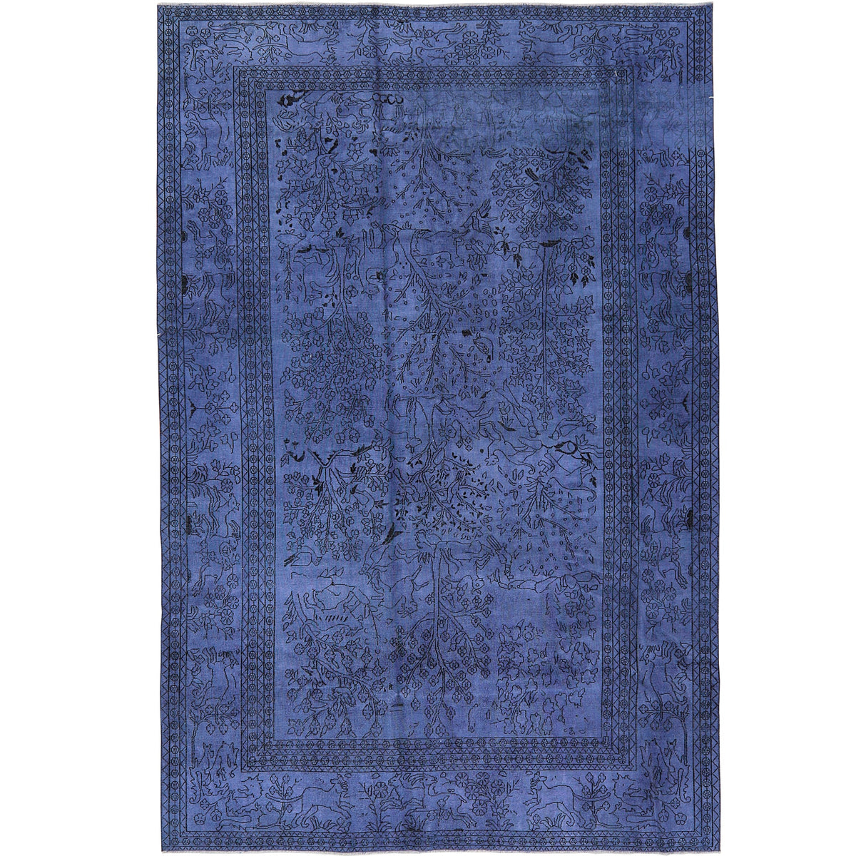 Blakely | Serene Blue Harmony | Vintage Indian Rug | Kuden Rugs
