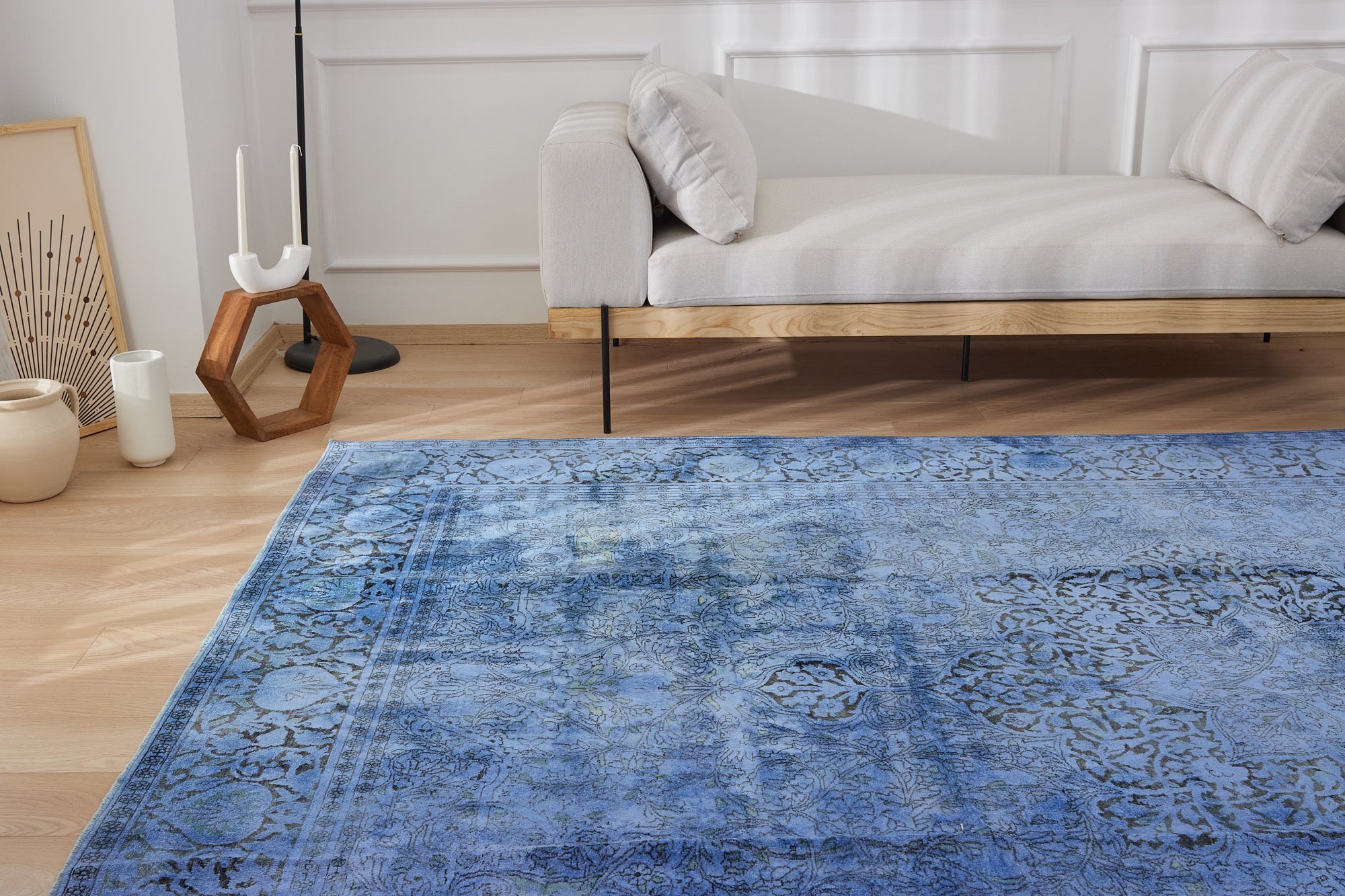 Bless | Modern Vintage Fusion | Artisanal Area Carpet | Kuden Rugs