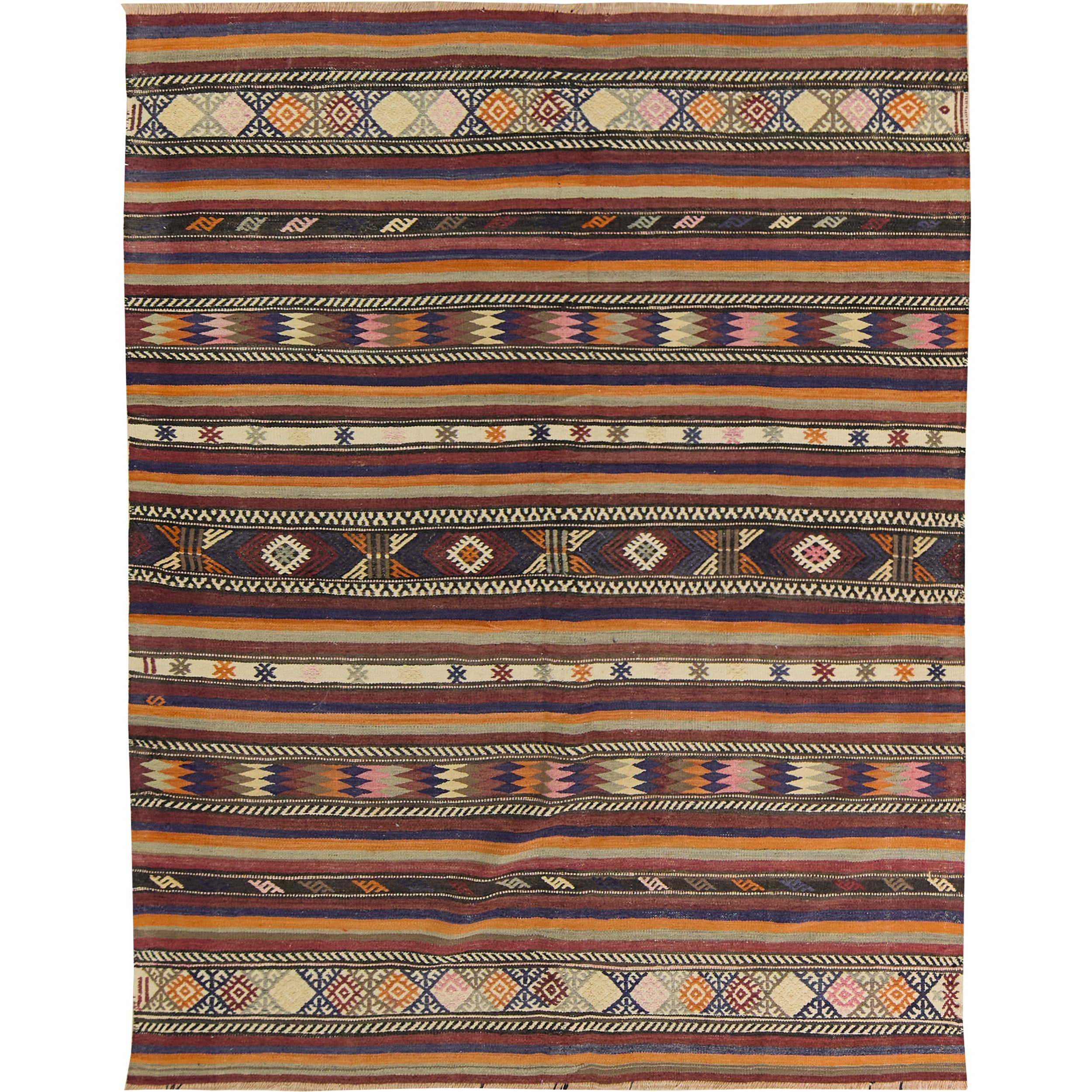 6' x 8' Vintage Turkish Kilim Rug - Brianna | Kuden Rugs