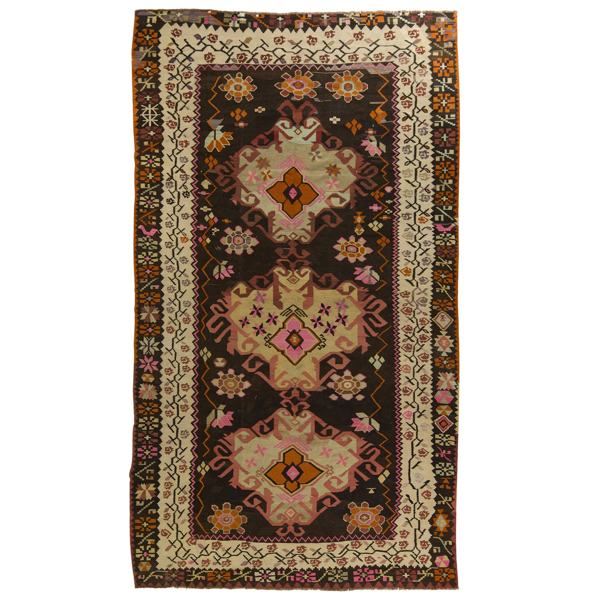 Briley: Vintage Turkish Rug - Medallion elegance for your home. | Kuden Rugs