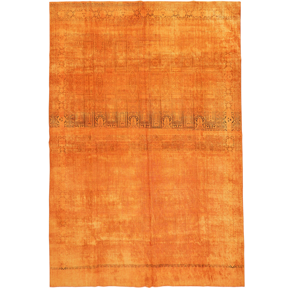 Briseida | Warm Orange Allure | Vintage Indian Rug | Kuden Rugs