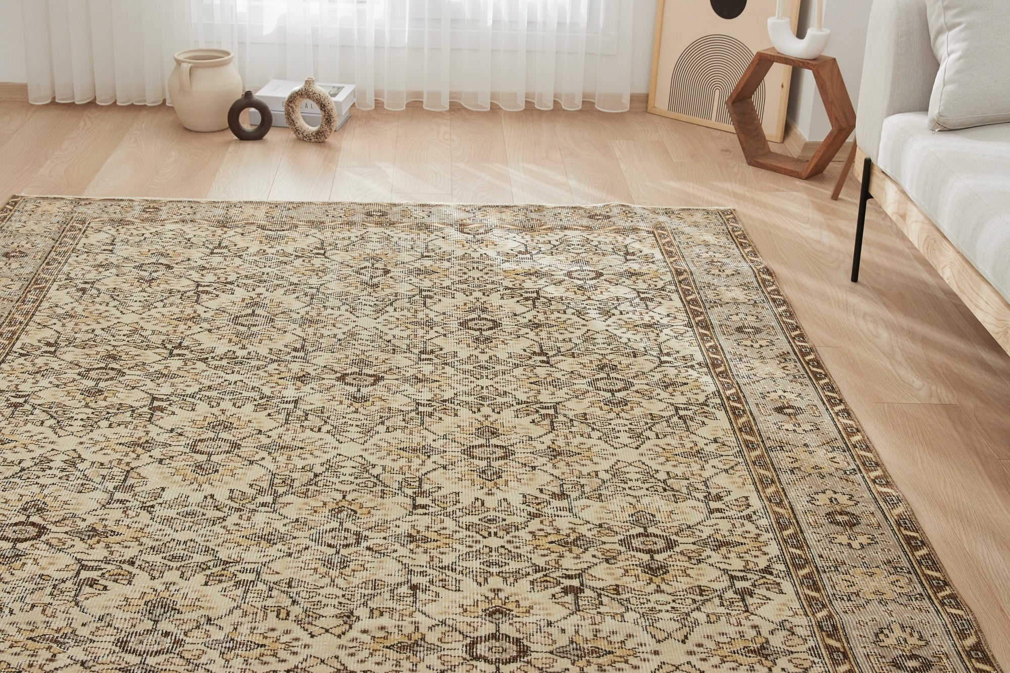 Brooke | 1970's Wool Charm | Antique washed Turkish Artistry | Kuden Rugs
