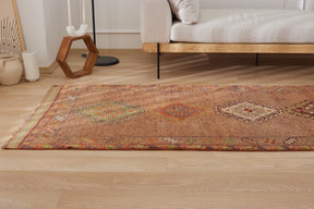 Burnice | Modern Vintage Fusion | Artisanal Geometric Carpet | Kuden Rugs