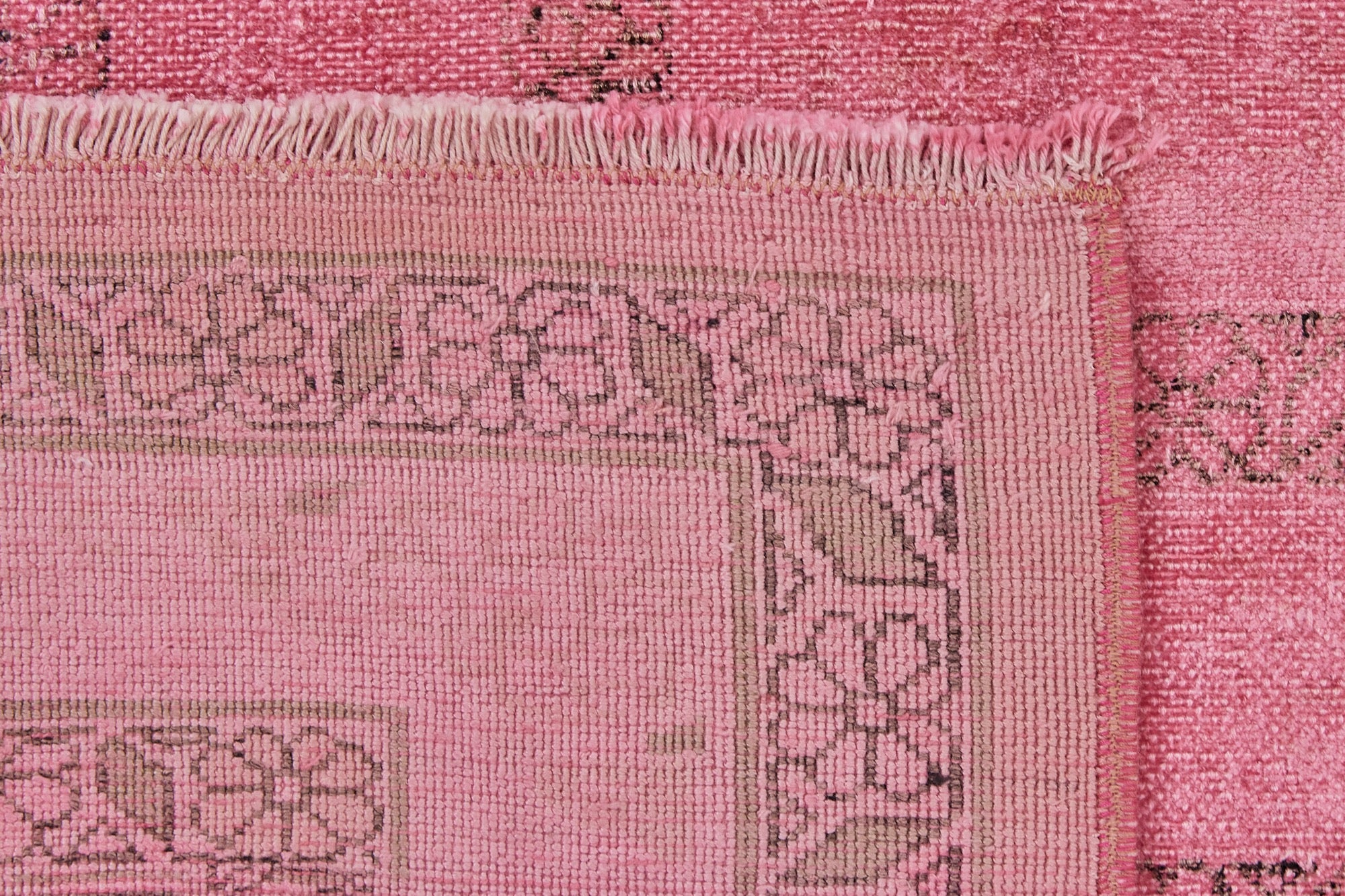Camryn | One-of-a-Kind Pink Sophistication | Sophisticated Bamboo Silk Carpet | Kuden Rugs