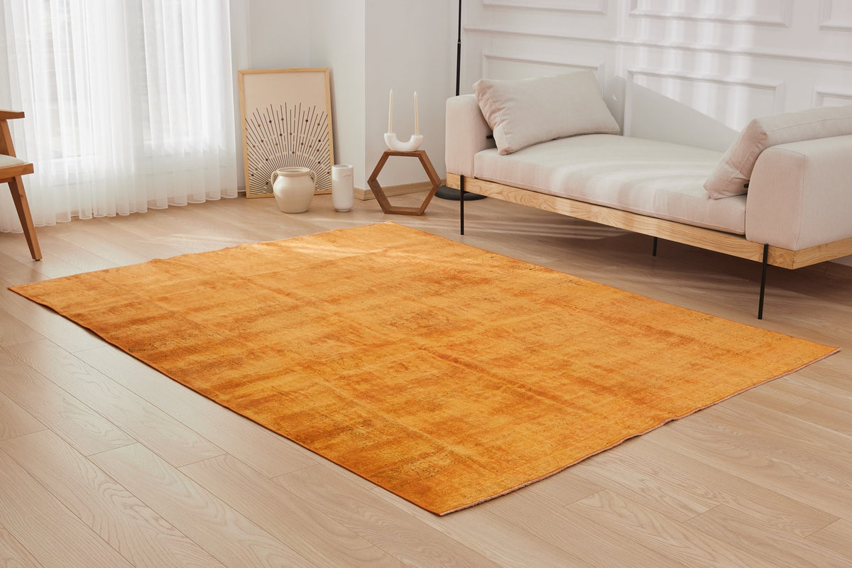 Capri | Overdyed Warmth | Hand-Knotted Bamboo Silk Carpet | Kuden Rugs
