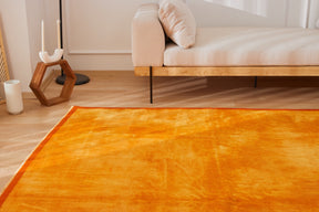 Carmen | Modern Vintage Allure | Artisanal Plain Carpet | Kuden Rugs
