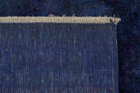 Carrie | One-of-a-Kind Blue Sophistication | Sophisticated Bamboo Silk Runner | Kuden Rugs