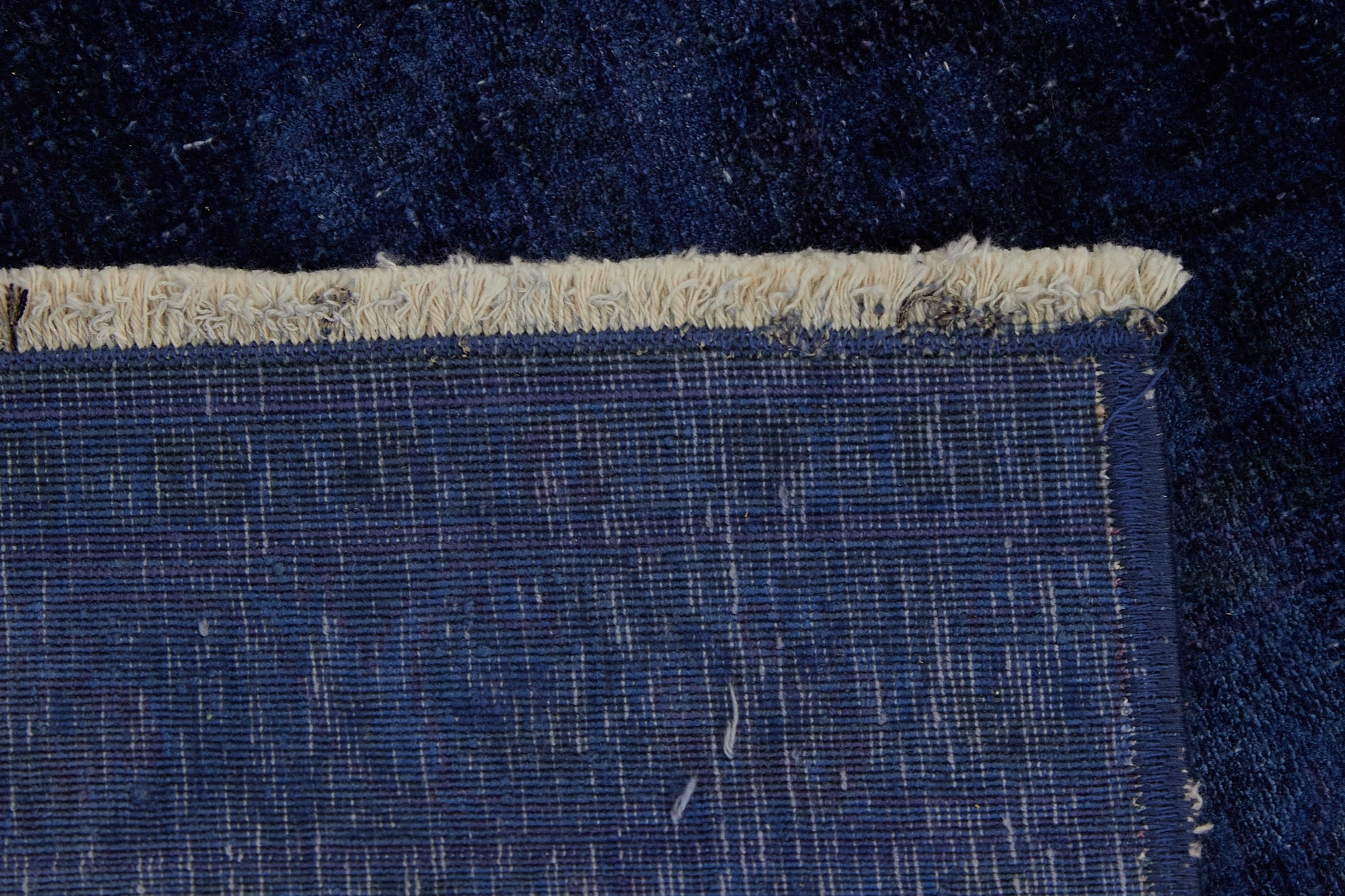 Casey | One-of-a-Kind Blue Sophistication | Sophisticated Bamboo Silk Runner | Kuden Rugs