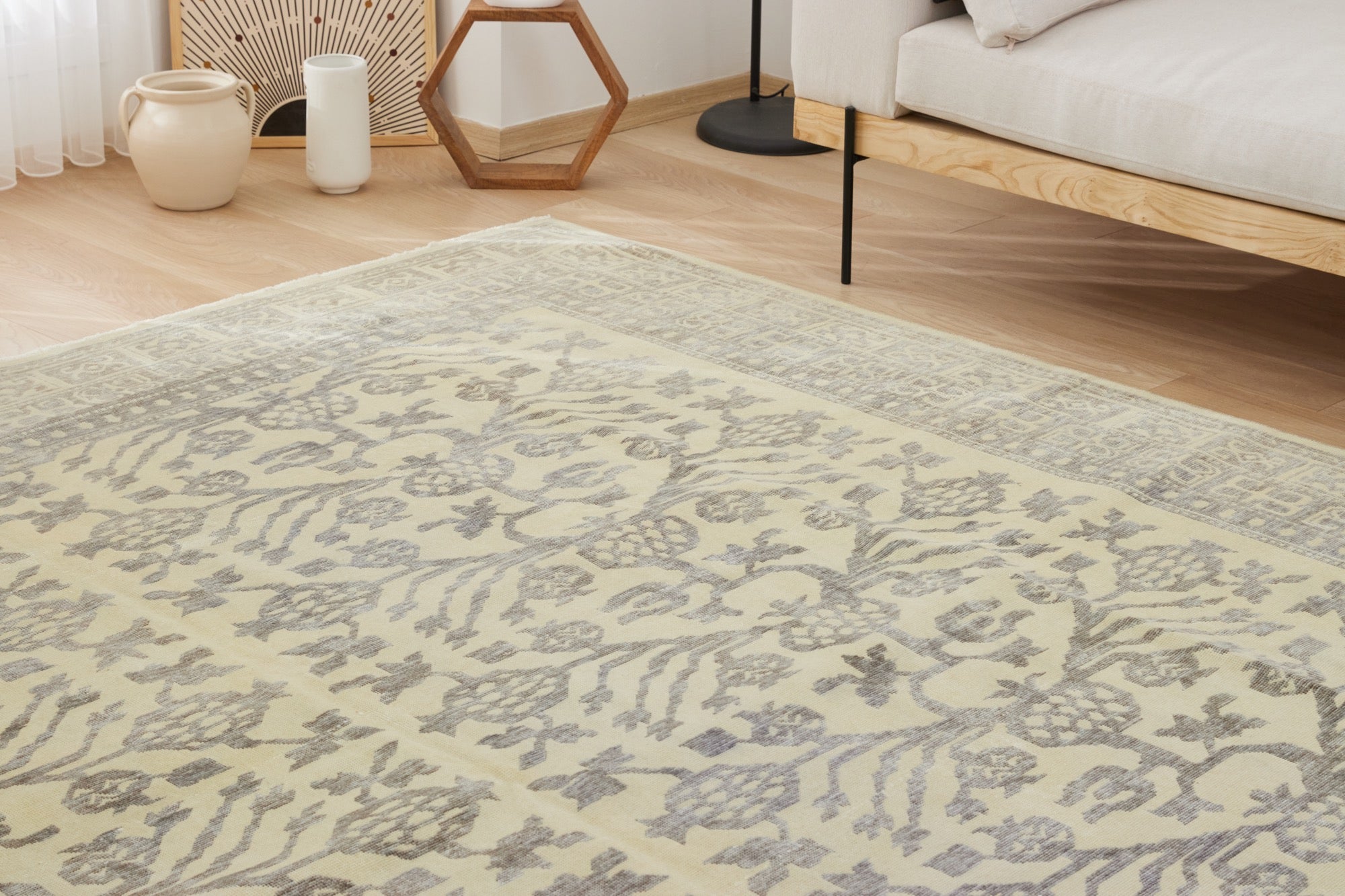 Chandra | Luxurious Wool and Cotton Blend in a Unique Turkish Carpet | Kuden Rugs