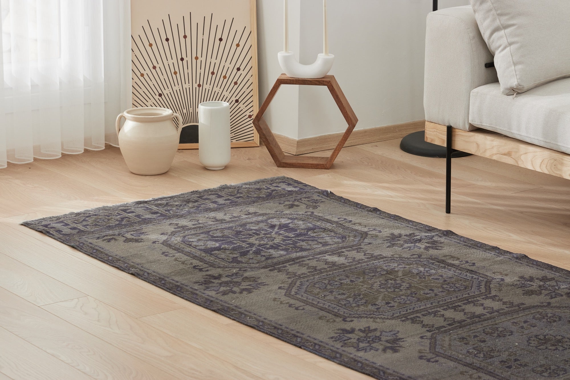 Collins | Exceptional Overdyed Runner with Artisan Quality | Kuden Rugs