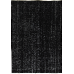 Corinne | Sleek Black Vintage Area Rug | Kuden Rugs
