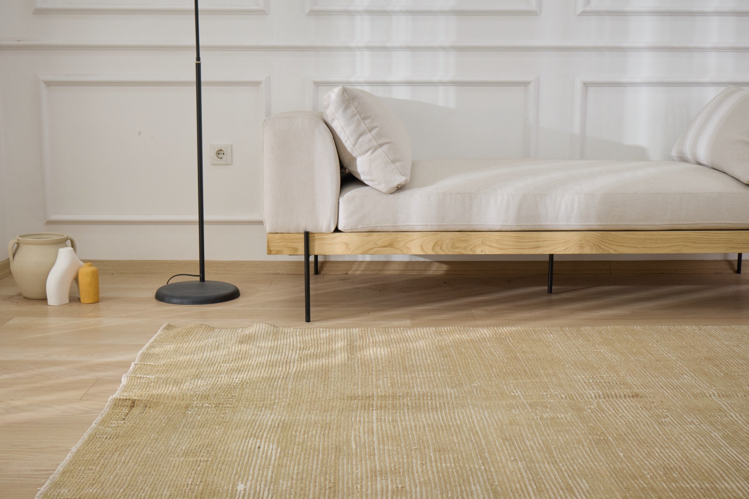 Handwoven tradition meets modern style: The Cressida Rug. | Kuden Rugs