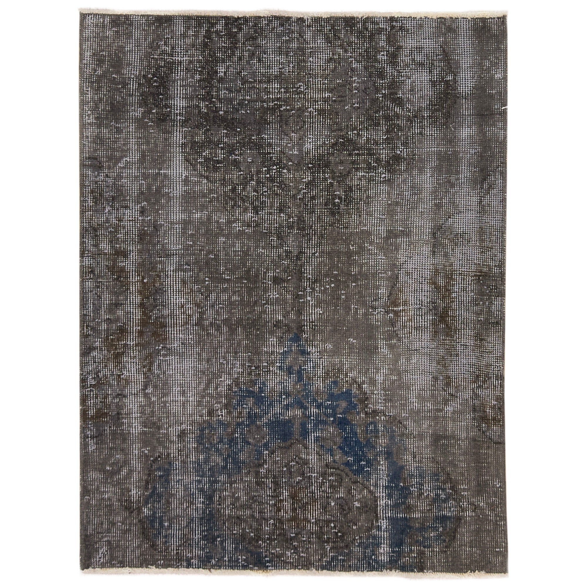 3' x 3' Vintage Turkish Rug, Gray - Dahlya | Kuden Rugs