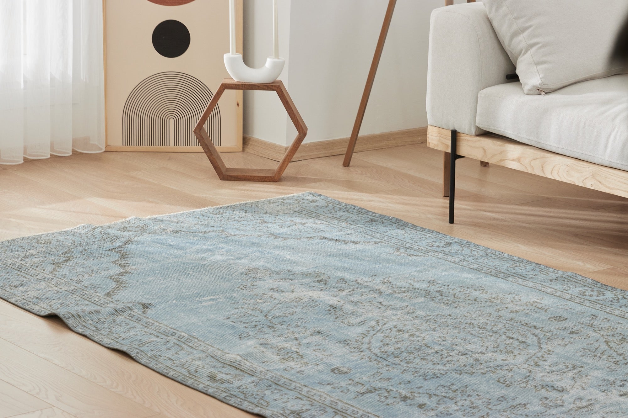 Darelle | Hand-Knotted Vintage Area Rug | Kuden Rugs
