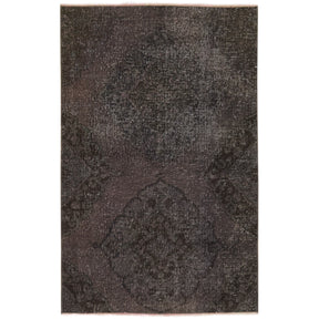 Dayl | Contemporary Gray Geometric Wool Rug | Kuden Rugs