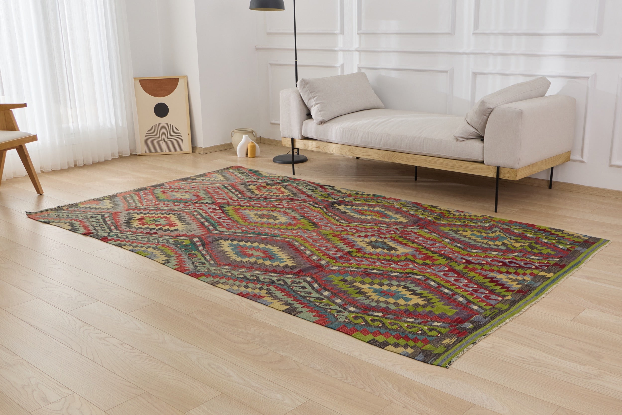 Embrace vibrant design with the Dulce hand-knotted rug. | Kuden Rugs