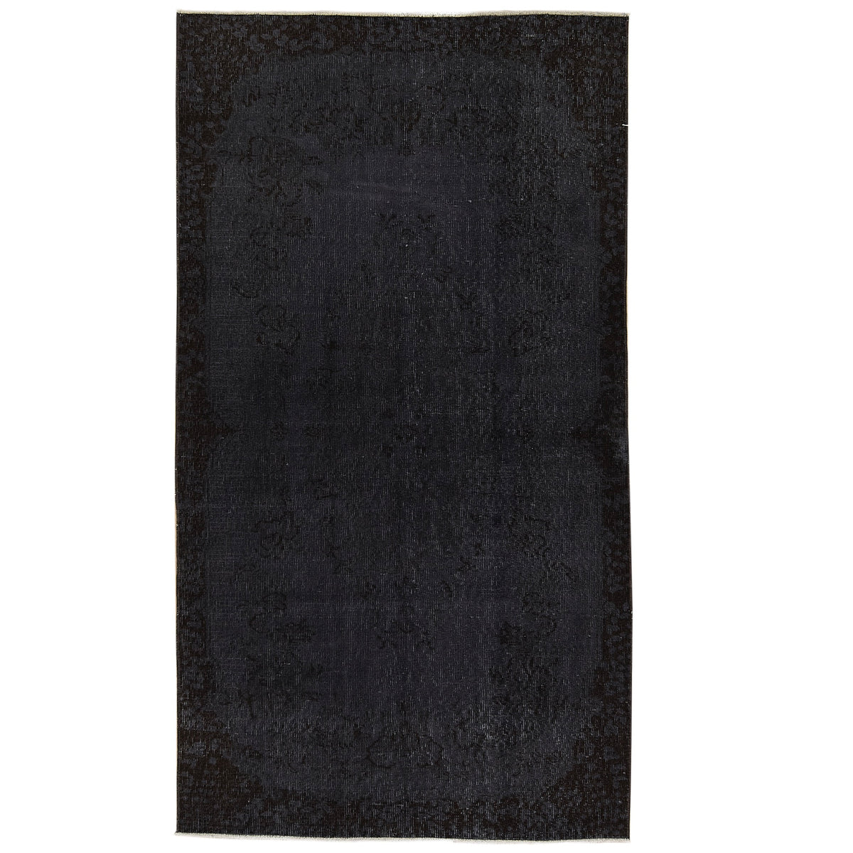 Emerson | Sleek Black Vintage Wool Rug | Kuden Rugs