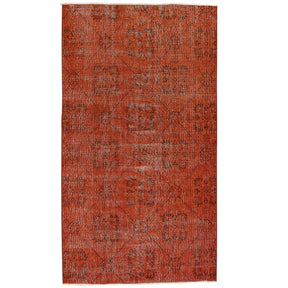Emmalee | Vibrant Orange Wool and Cotton Rug | Kuden Rugs
